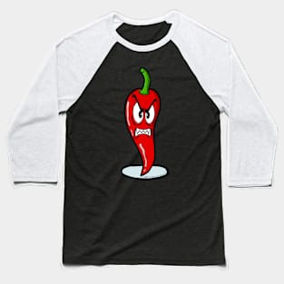 Angry Chili Pepper Baseball T-Shirt